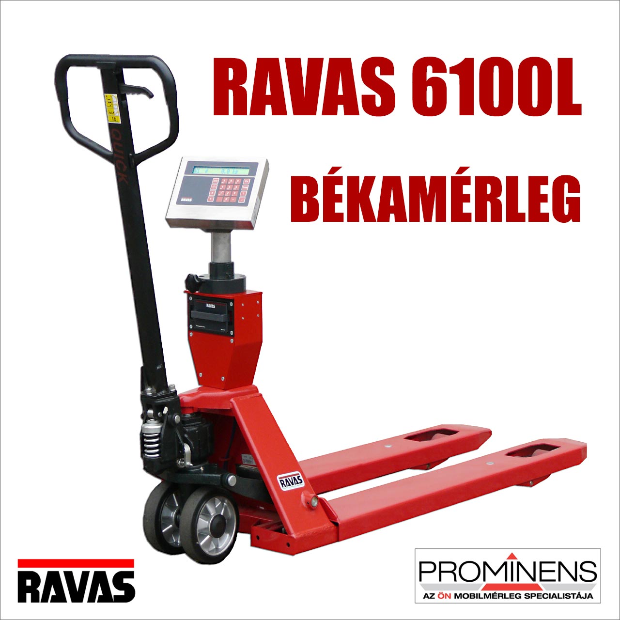 Ravas 6100L békamérleg, mérleges béka, raklapemelő mérleg