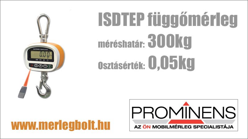 ISDTEP 300kg függőmérleg