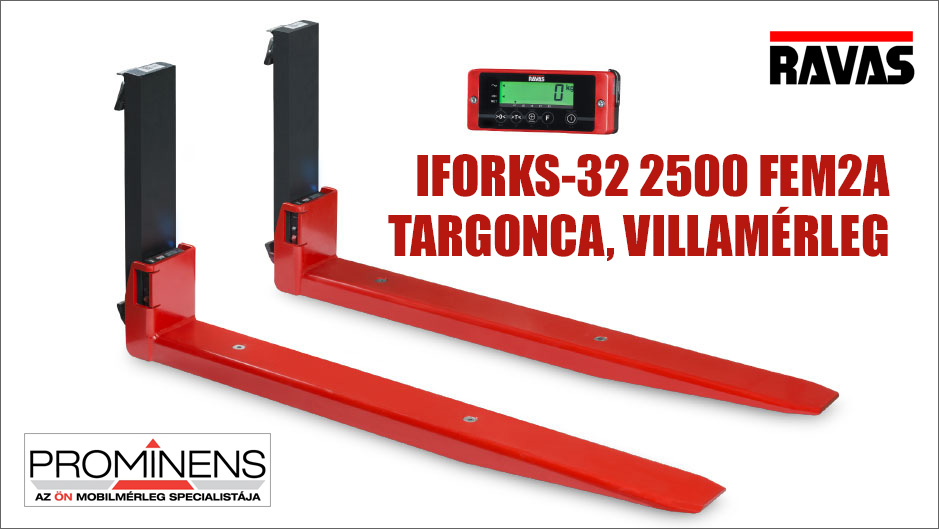 RAVAS iForks villamérleg, targoncamérleg