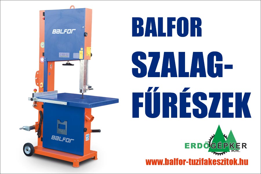 BALFOR szalagfűrészek