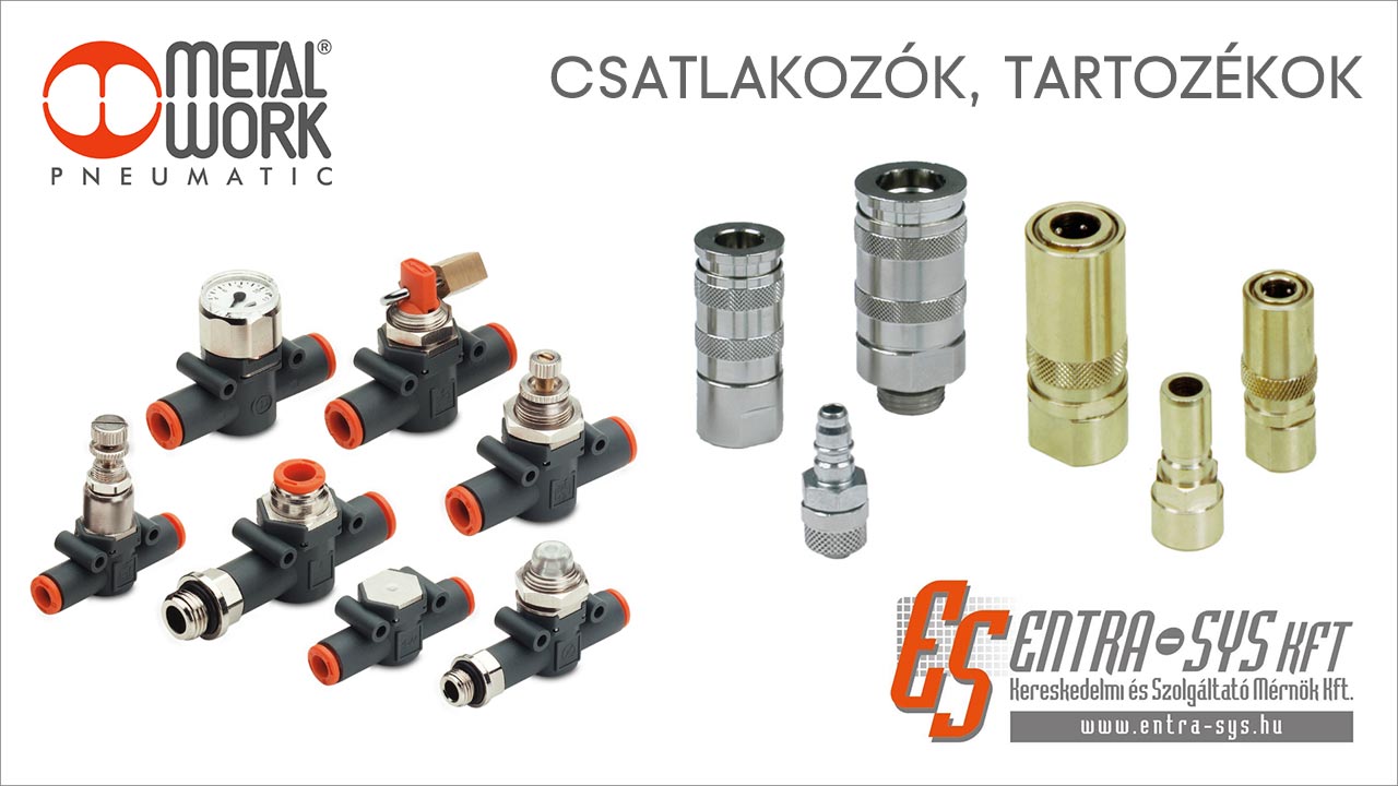 Entra-Sys pneumatika csatlakozók tartozékok